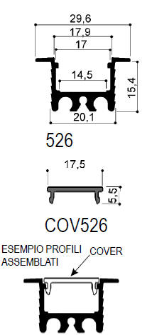 code art. FM526 : Aluminum heat sinks in bars