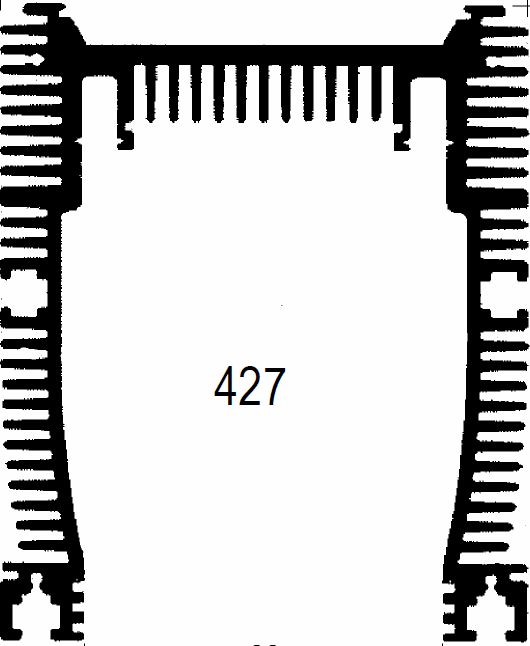 Profil-Kühlkörper aus Aluminium