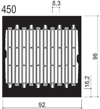 Code Kunst. FM450: Aluminium-Kühlkörper in Stangenform