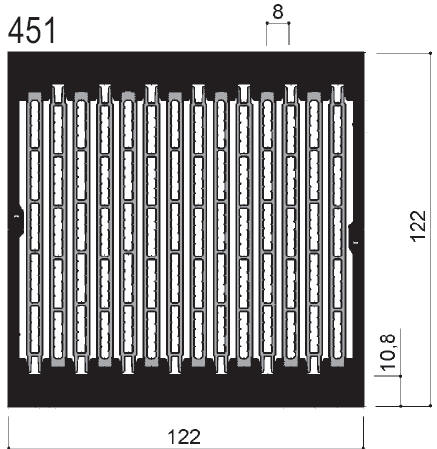 Code Kunst. FM451: Aluminium-Kühlkörper in Stangenform