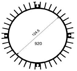 Code Kunst. FM920: Aluminium-Kühlkörper in Stangenform