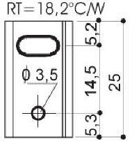 Dissipateurs thermiques en aluminium pour composants TO-220