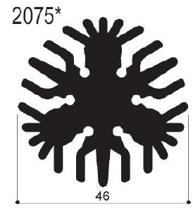 code art. FM2075 : Dissipateurs thermiques en aluminium en barres