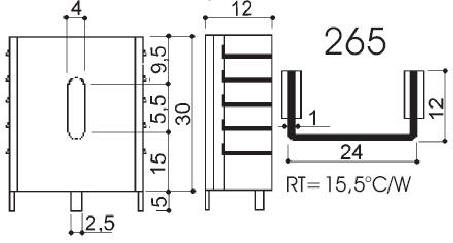 Dissipateurs thermiques en aluminium pour composants TO-220