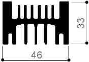 code art. FM617 : Dissipateurs thermiques en aluminium en barres