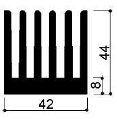 code art. FM914 : Dissipateurs thermiques en aluminium en barres