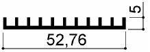 code art. FM944 : dissipateurs de chaleur en aluminium dans les barres