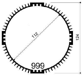 code art. FM999 : dissipateurs de chaleur en aluminium dans les barres