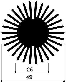 código arte. FM502: Disipadores de calor de aluminio en barras