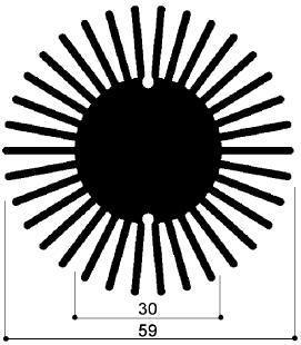 código arte. FM505: Disipadores de calor de aluminio en barras