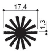 code art. FM2139 : Dissipateurs thermiques en aluminium en barres