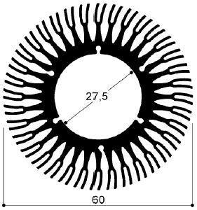 code art. FM506: Aluminum heat sinks in bars