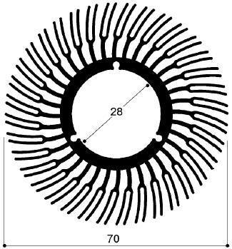 code art. FM507: Aluminum heat sinks in bars