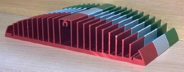 coloured heat sink