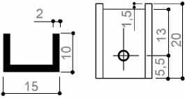 sheared U heat sinks