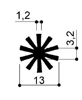 code art. FM2100 : Aluminum heat sinks in bars