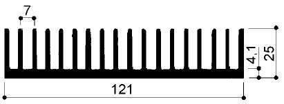 code art. FM2148 : Aluminum heat sinks in bars