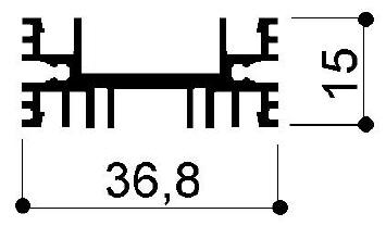 code art. FM401 : Aluminum heat sinks in bars