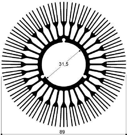 code art. FM511 : Aluminum heat sinks in bars