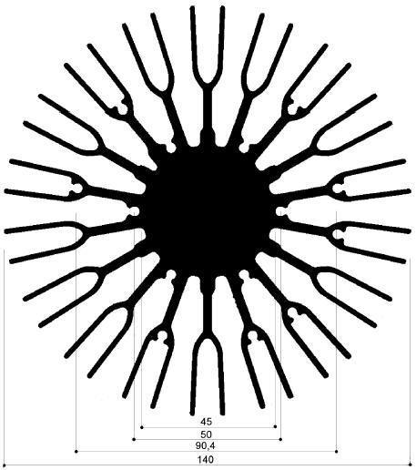 code art. FM530 : Aluminum heat sinks in bars