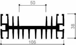 code art. FM601 : Aluminum heat sinks in bars