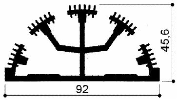 code art. FM647 : Aluminum heat sinks in bars