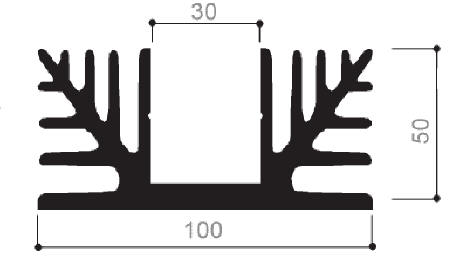 code art. FM807 : Aluminum heat sinks in bars