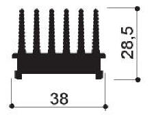 code art. FM833 : Aluminum heat sinks in bars