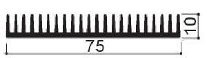 code art. FM842 : Aluminum heat sinks in bars