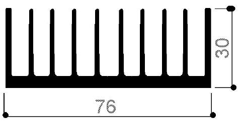 code art. FM858 : Aluminum heat sinks in bars