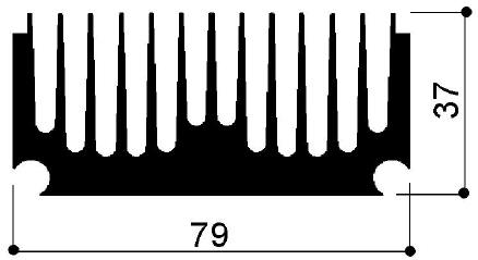 code art. FM869 : Aluminum heat sinks in bars