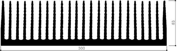 code art. FM876 : Aluminum heat sinks in bars