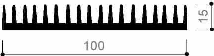 code art. FM886 : Aluminum heat sinks in bars