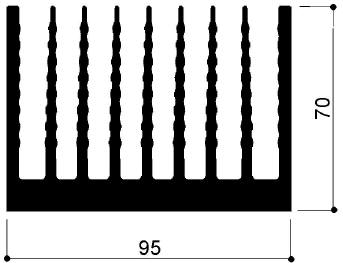 code art. FM890 : Aluminum heat sinks in bars