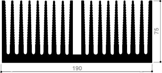 code art. FM901 : Aluminum heat sinks in bars