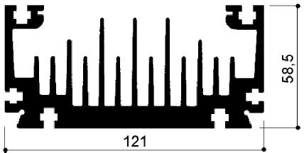 code art. FM903 : Aluminum heat sinks in bars