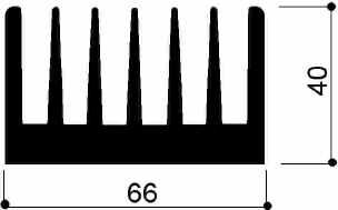 code art. FM906 : Aluminum heat sinks in bars