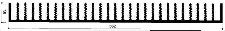 code art. FM910 : Aluminum heat sinks in bars