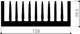 code art. FM917 : Aluminum heat sinks in bars