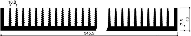 code art. FM918 : Aluminum heat sinks in bars