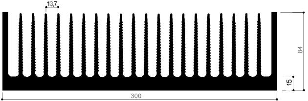 code art. FM931 : Aluminum heat sinks in bars