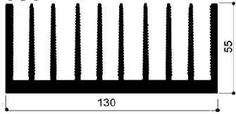 code art. FM936 : Aluminum heat sinks in bars