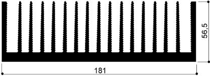 code art. FM940 : Aluminum heat sinks in bars