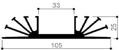 code art. FM965 : Aluminum heat sinks in bars