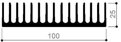 code art. FM970: Aluminum heat sinks in bars