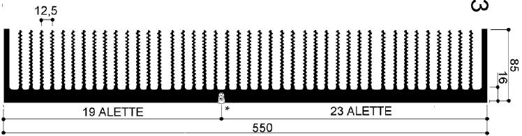 code art. FM993: Aluminum heat sinks in bars