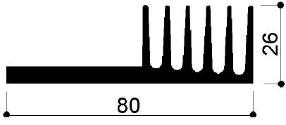 code art. FM997: Aluminum heat sinks in bars